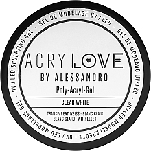 Kup Poliakrylowy żel do paznokci - Alessandro International AcryLove Poly-Acryl-Gel Clear White