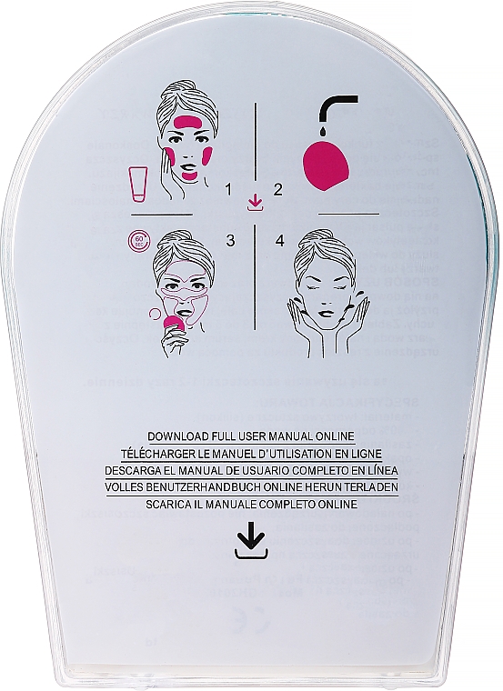 Szczoteczka do czyszczenia twarzy, różowa - Lewer Facial Cleansing Brush Pink — Zdjęcie N3