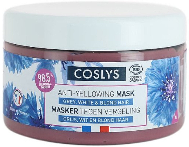 Maska przeciw żółknięciu, siwych i blond włosów - Coslys Anti-Yellowing Mask Grey & White Hair — Zdjęcie N1