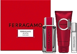 Salvatore Ferragamo Ferragamo Red Leather - Zestaw (edp/100ml + edp/10ml + sh/gel/100ml) — Zdjęcie N1