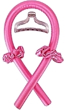 Kup Lokówka do włosów z gąbki + klamra, różowa - Deni Carte