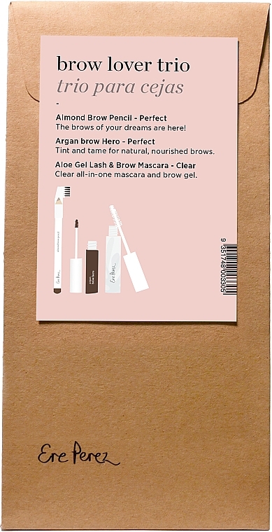 Zestaw - Ere Perez Brow Lover Trio (brow/pencil/1.1g + brow/gel/3.5ml + brow/gel/10ml) — Zdjęcie N1