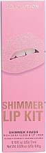 Kup Zestaw do makijażu ust - Makeup Revolution Shimmer Lip Kit Pink Lights (lip/gloss/3ml + lip/pencil/0,8g)
