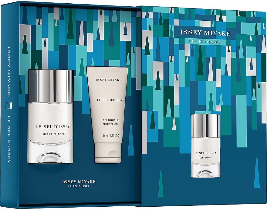 Issey Miyake Le Sel D'Issey Christmas Gift Set - Zestaw (edt/50ml + sh/gel/50ml) — Zdjęcie N2