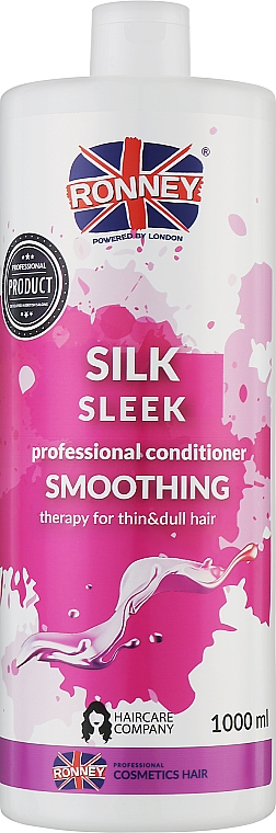 Odżywka z proteinami jedwabiu - Ronney Professional Silk Sleek Smoothing Conditioner — Zdjęcie N1