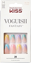Zestaw sztucznych paznokci z klejem, M - Kiss Voguish Fantasy Nails Disco Ball — Zdjęcie N1