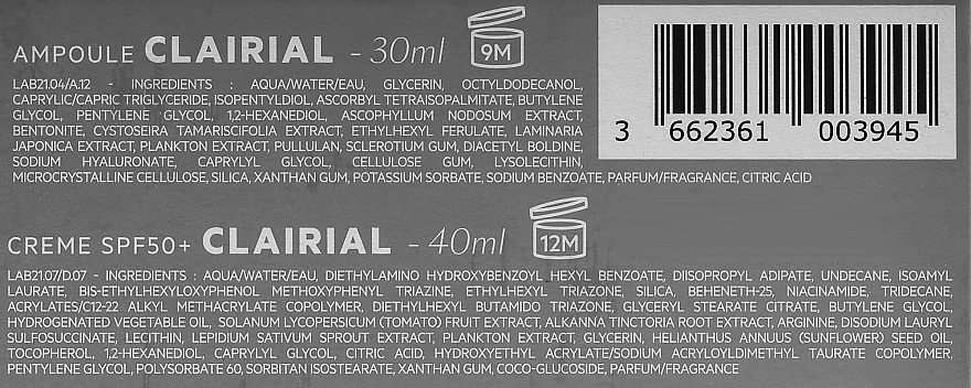 Zestaw - SVR Clairial (f/conc/30ml + f/cr/40ml) — Zdjęcie N3