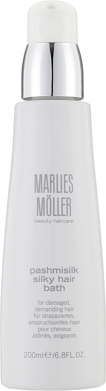 Intensywny szampon do włosów z jedwabiem - Marlies Moller Pashmisilk Silky Hair Bath — Zdjęcie N1