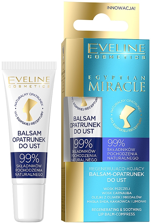 Balsam-opatrunek do ust - Eveline Cosmetics Egyptian Miracle Lip Balm