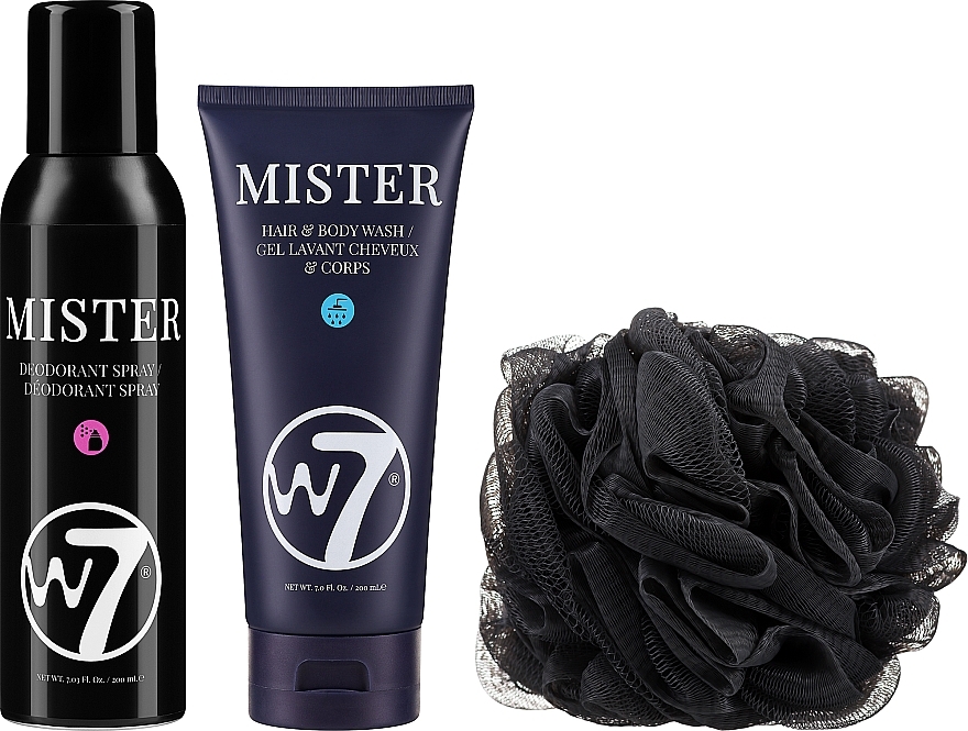 Zestaw - W7 The Better You! Gift Set (deo/200ml + sh/gel/200ml + washcloth) — Zdjęcie N2