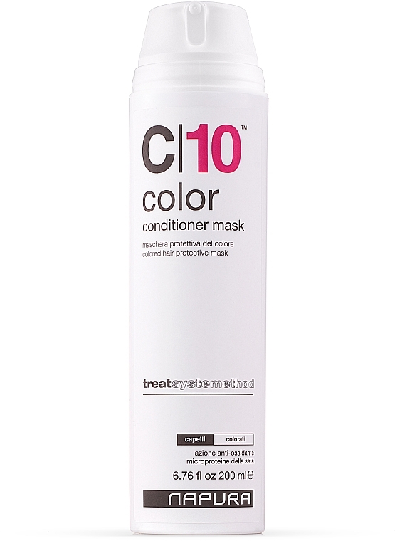 Odżywcza maska do włosów farbowanych - Napura C10 Color Conditioner Mask — Zdjęcie N1