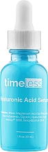 Kup Serum do twarzy z kwasem hialuronowym - Timeless Skin Care Vitamin C + Hyaluronic Acid Serum