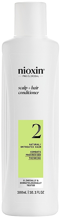 Balsam do pielęgnacji skóry głowy i włosów naturalnych - Nioxin Pro Clinical System 2 Scalp + Hair Thickening Conditioner — Zdjęcie N1