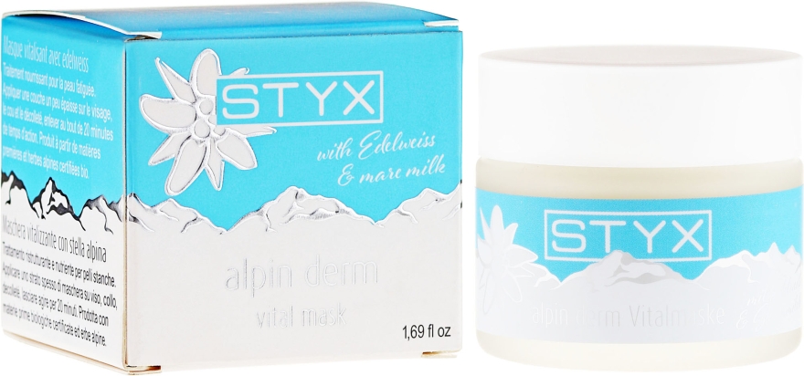 Maska do twarzy z szarotką - Styx Naturcosmetic Alpin Derm Vital Mask — Zdjęcie N1