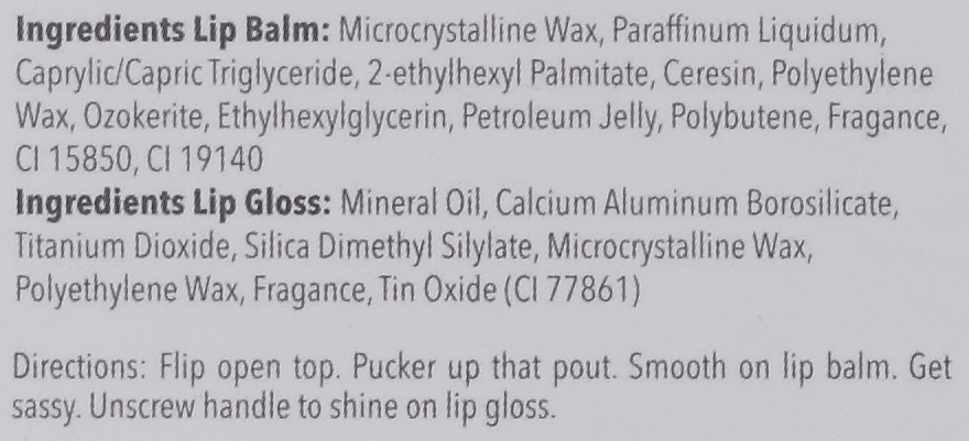 Nawilżający balsam do ust i błyszczyk 2 w 1 - Glossy Pops Throwback 80's Lip Balm & Lip Gloss Duo — Zdjęcie N2
