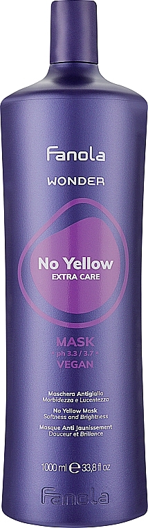 Maska przeciw żółknięciu włosów - Fanola Wonder No Yellow Extra Care Mask — Zdjęcie N2