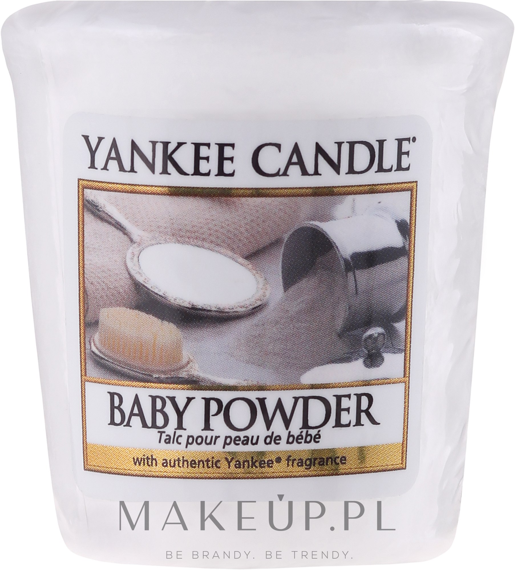 Świeca zapachowa sampler - Yankee Candle Scented Votive Baby Powder — Zdjęcie 49 g