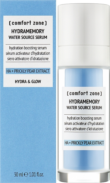 Nawilżające serum rozświetlające z ekstraktem z opuncji - Comfort Zone Hydramemory Water Source Serum — Zdjęcie N2