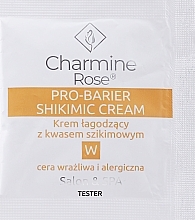 Krem łagodzący do twarzy z kwasem szikimowym - Charmine Rose Pro-Barier Shikimic Cream (próbka) — Zdjęcie N1