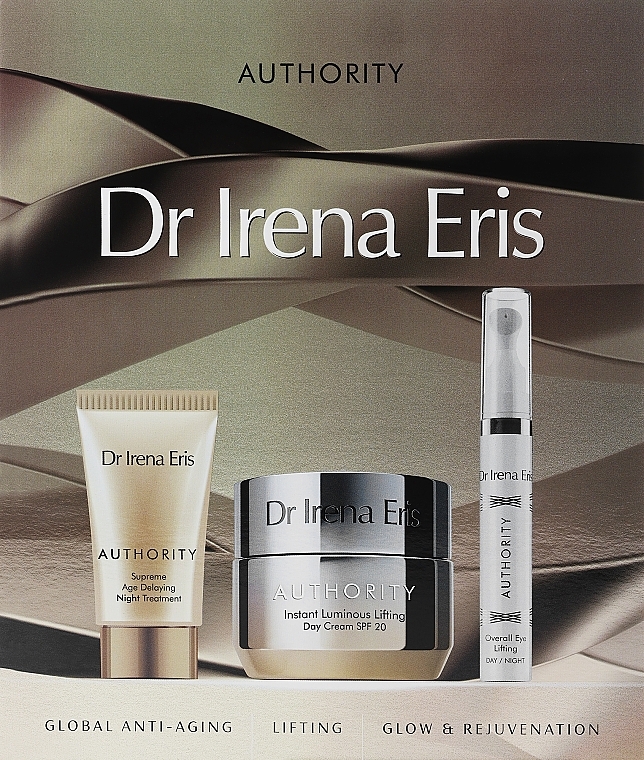 Zestaw - Dr Irena Eris Authority (d/cr/50ml + n/cr/30ml + eye/ser/15ml) — Zdjęcie N1