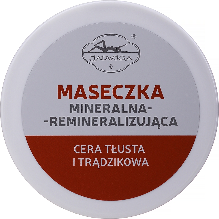 Remineralizująca maseczka mineralna do cery tłustej i trądzikowej - Jadwiga Seria polska — Zdjęcie N3