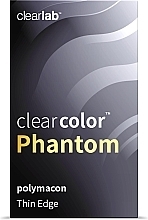 Kolorowe soczewki kontaktowe Red Vampire, 2 sztuki - Clearlab ClearColor Phantom — Zdjęcie N3