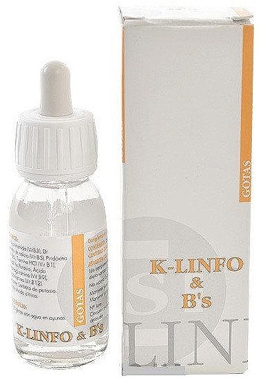 Suplement diety Środek zmniejszający przekrwienie - Simildiet Laboratorios K-Linfo And B's Drops — Zdjęcie N2