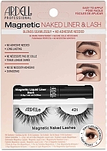 Zestaw - Ardell Magnetic Naked Liner & Lash 421 (eye/liner/2.5g + lashes/2pc) — Zdjęcie N1