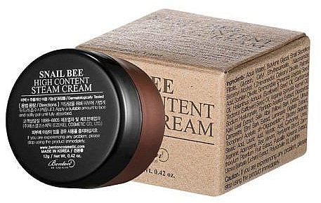 Krem ze śluzem ślimaka z jadem pszczelim - Benton Snail Bee High Content Steam Cream (miniprodukt)  — Zdjęcie N1