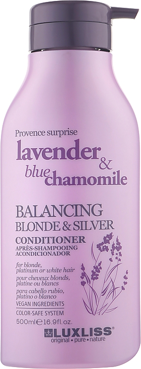 Odżywka do włosów blond - Luxliss Balancing Blonde & Silver Conditioner — Zdjęcie N3