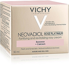 Różany krem przeciwzmarszczkowy do twarzy wzmacniająco-rewitalizujący - Vichy Neovadiol Rose Platinum Cream — Zdjęcie N9