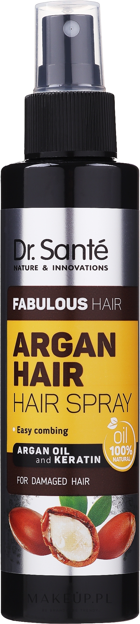 Spray do włosów ułatwiający rozczesywanie Olej arganowy i keratyna - Dr Sante Argan Hair — Zdjęcie 150 ml