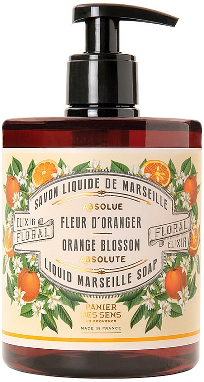 Marsylskie mydło w płynie Kwiat pomarańczy - Panier des Sens Orange Blossom Liquid Marseille Soap — Zdjęcie N1