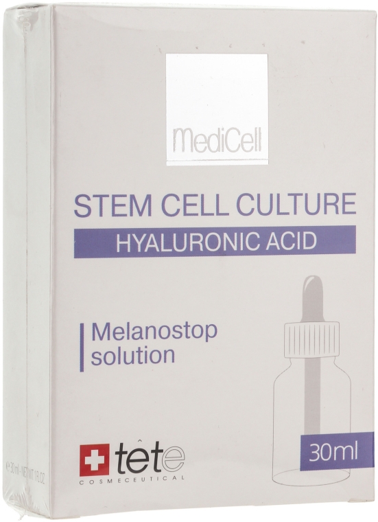 Dipegmentacyjne serum Kompleks do korekcji przebarwień - TETe Cosmeceutical Hyaluronic Acid Melanostop Solution — Zdjęcie N1