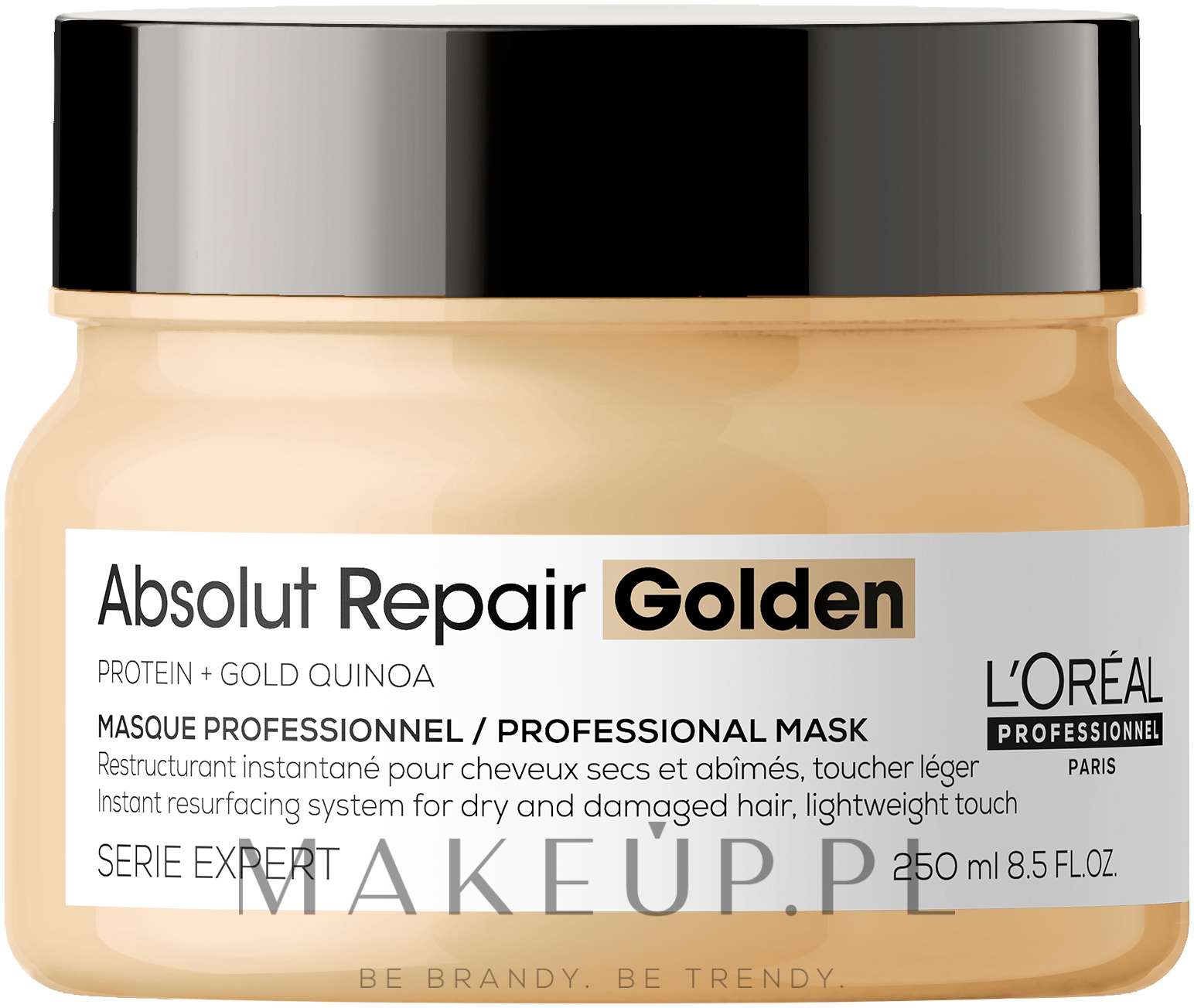 Złota maska naprawcza do włosów - L'Oreal Professionnel Absolut Repair Quinoa +Protein Resurfacing Golden Masque New — Zdjęcie 250 ml NEW