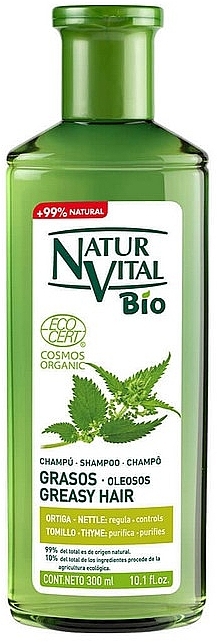 Szampon do włosów przetłuszczających się - Natur Vital Bio Ecocert Shampoo Cabelos Oleosos — Zdjęcie N1