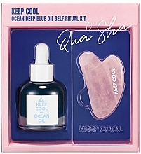 Kup Zestaw - Keep Cool Ocean Deep Blue Oil Self Ritual Kit (f/oil/25ml + f/massager/1pcs)