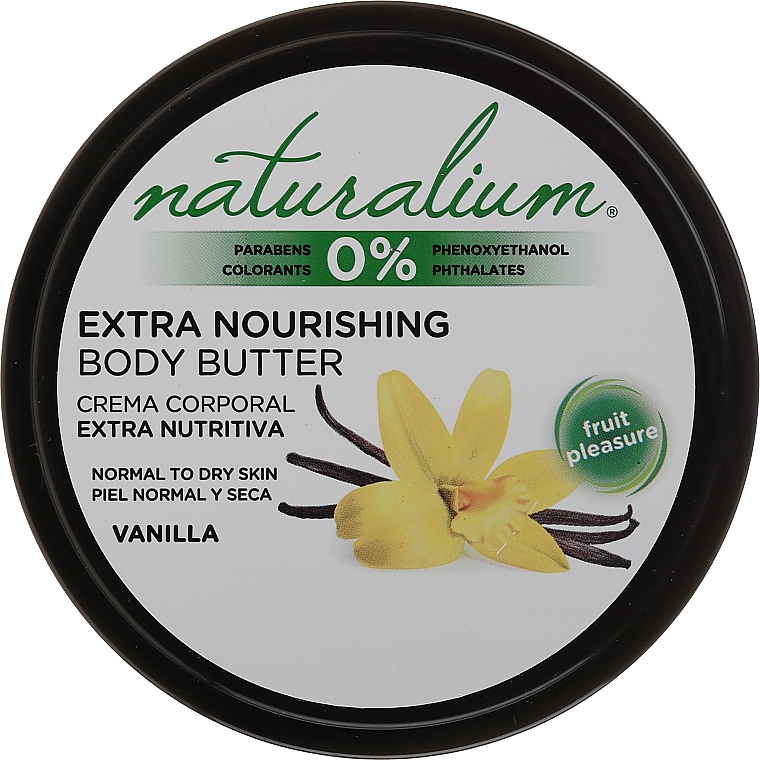 Ekstraodżywcze masło do ciała do skóry normalnej i suchej - Naturalium Vainilla Extra Nourishing Body Butter — Zdjęcie N1