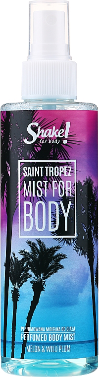 Shake for Body Perfumed Body Mist Saint Tropez Melon & Wild Plum - Perfumowana mgiełka do ciała  — Zdjęcie N1