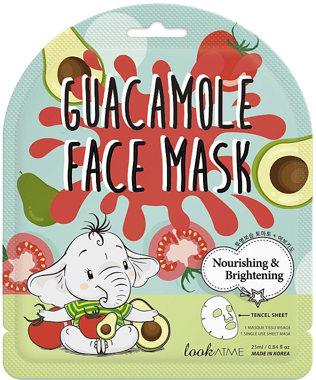 Maska w płachcie do twarzy z guacamole - Look At Me Guacamole Face Mask — Zdjęcie N1