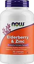 Kup Czarny bez i cynk w tabletkach do ssania - Now Foods Elderberry & Zinc