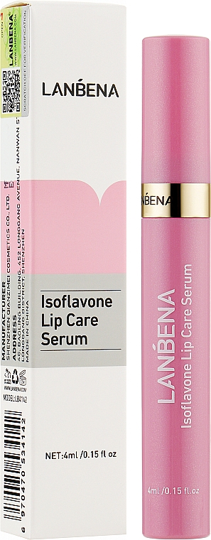 Serum do ust z połyskiem - Lanbena Isoflavone Lip Care Serum — Zdjęcie N2