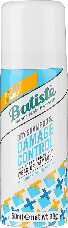 Suchy szampon do włosów z keratyną - Batiste Damage Control Dry Shampoo 