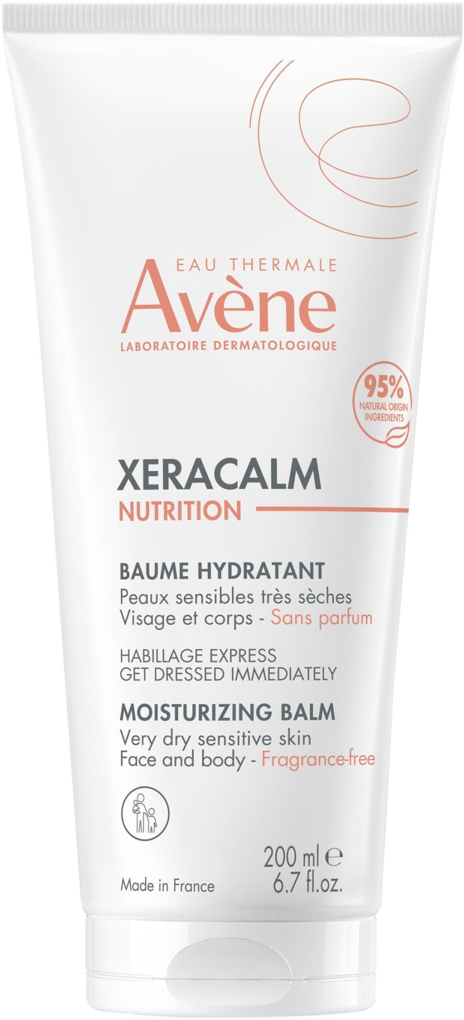 Nawilżający balsam do ciała - Avene XeraCalm Nutrition Moisturizing Balm — Zdjęcie 200 ml