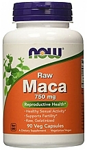 Suplement diety Surowa maca, 750 mg - Now Foods Raw Maca Veg Capsules — Zdjęcie N4