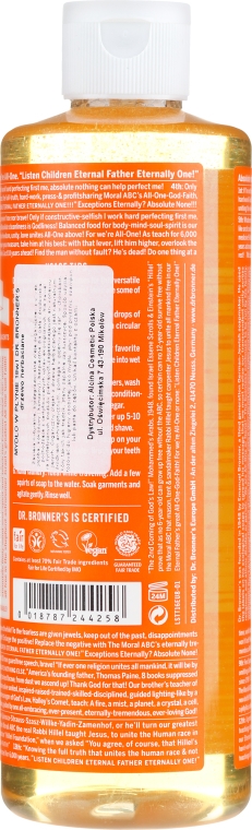 Mydło w płynie Drzewo herbaciane - Dr Bronner’s 18-in-1 Pure Castile Soap Tea Tree — Zdjęcie N4