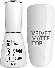 Top coat - Clavier Luxury UV/LED Hybrid Velvet Matte Top — Zdjęcie N1