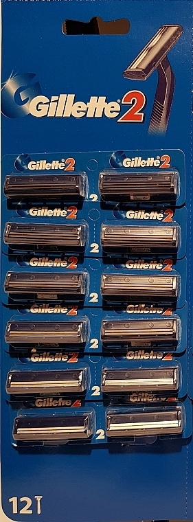 Zestaw jednorazowych maszynek do golenia, 12 szt. - Gillette Blue 2 — Zdjęcie N3