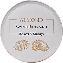 Kup PRZECENA! Świeca do masażu Kokos i mango - Almond Cosmetics Coconut & Mango Massage Candle *