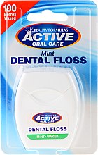Kup Woskowana nić dentystyczna, 100 m - Beauty Formulas Active Oral Care Waxed Mint Dental Floss